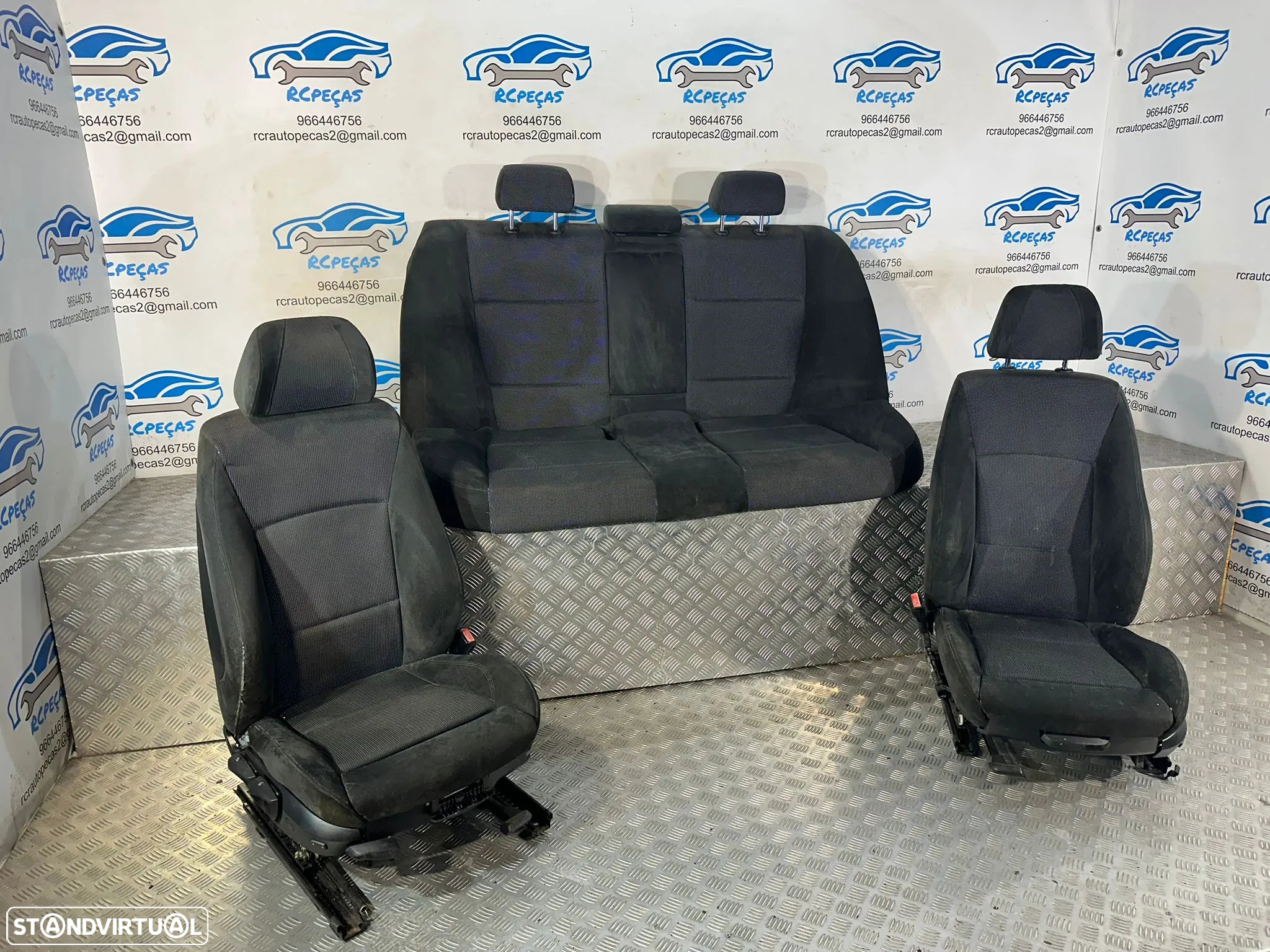 Conjunto Bancos Pack M Alcantara Tecido BMW Serie 3 E90 Sedan 2004 - 2013 - 3
