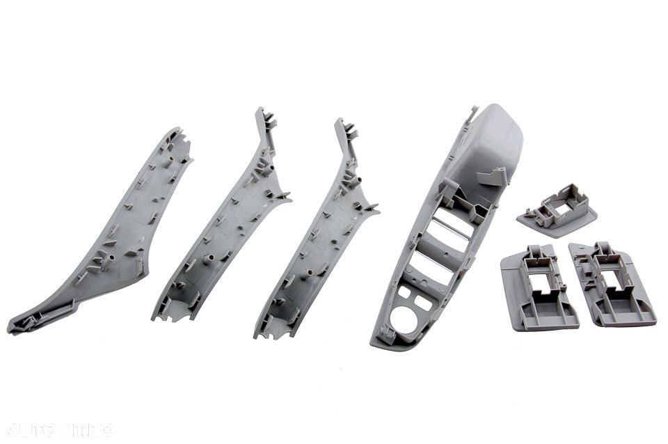 Set manere usa fata interior Bmw Seria 5 F10, F11 2009-, Gri-7 Piese, NTY EWS-BM-055 - 2