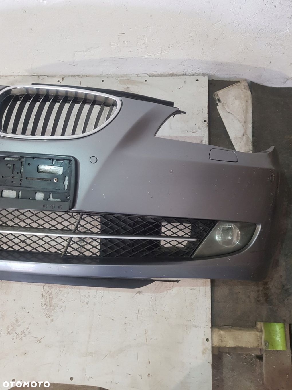ZDERZAK PRZÓD XENON PDC BMW E60 E61 LCI EUR SPACEGRAU METALLIC A52/7 - 5