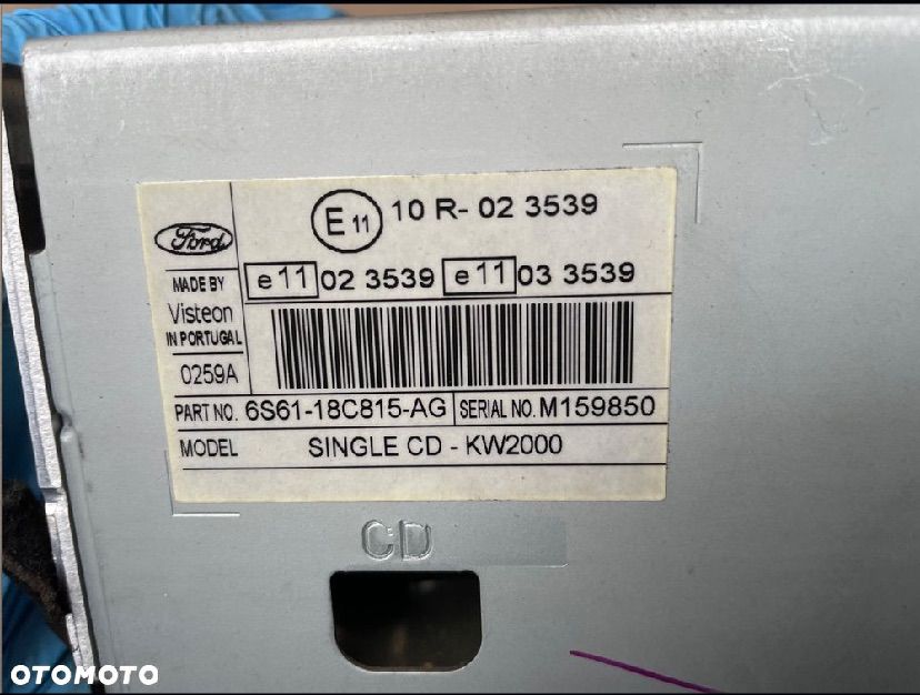 6000CD Radio fabryczne ford fiesta mk6 lift fusion - 4