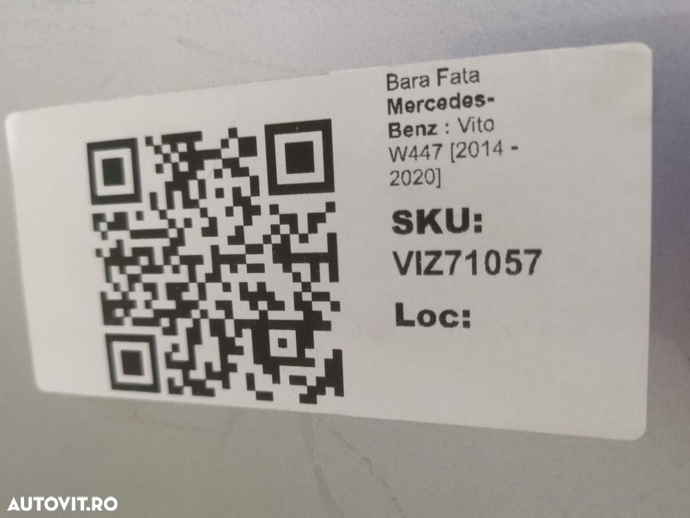 Bara Fata Mercedes-Benz  Vito W447 2014 2015 2016 2017 2018 2019 2020 - 8