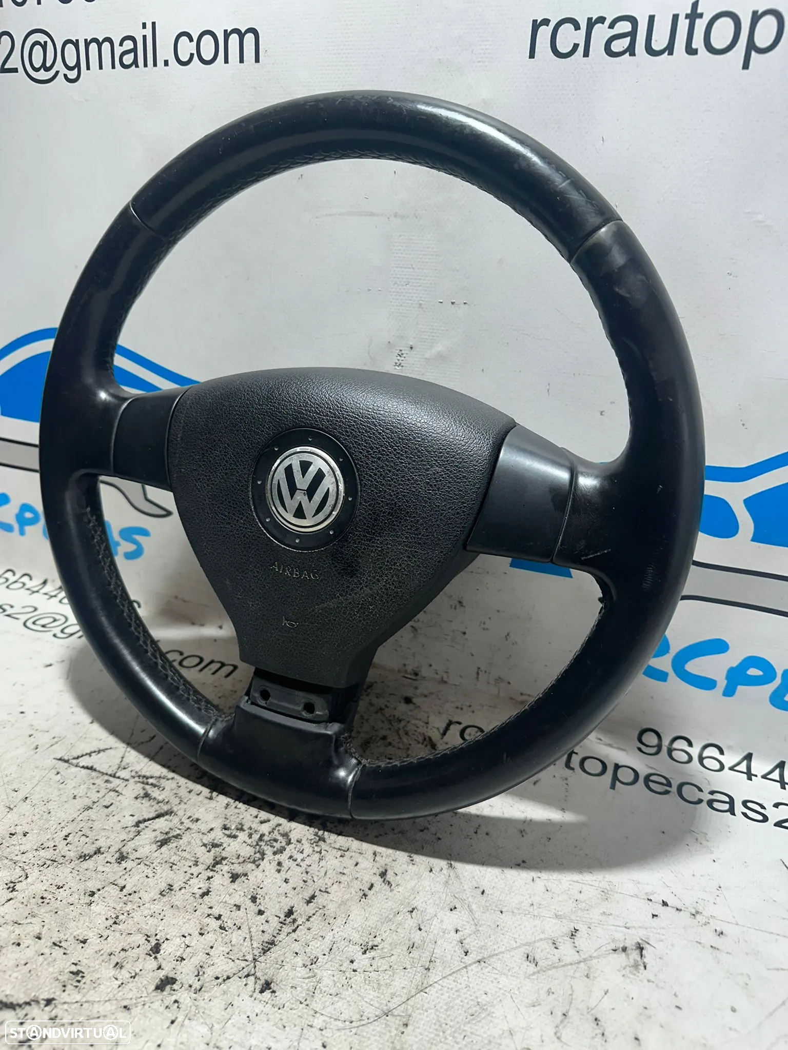.Volante Pele Original VW Volkswagen Golf V 5 MK5 1K0419091EQ - 4