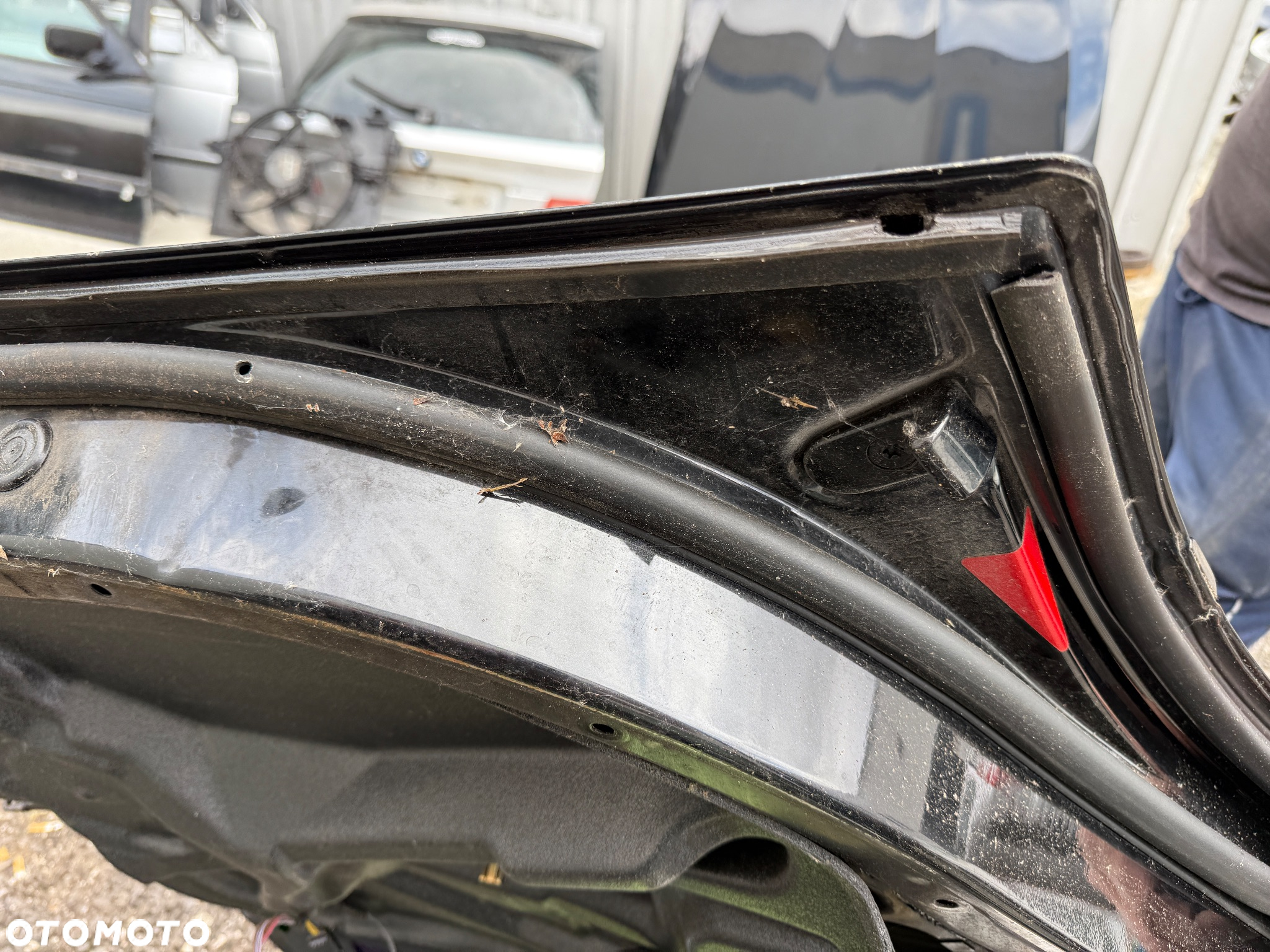 Drzwi tył lewy  tylne lewe e39 kombi touring 668 Schwarz 2 bez rdzy ! - 6