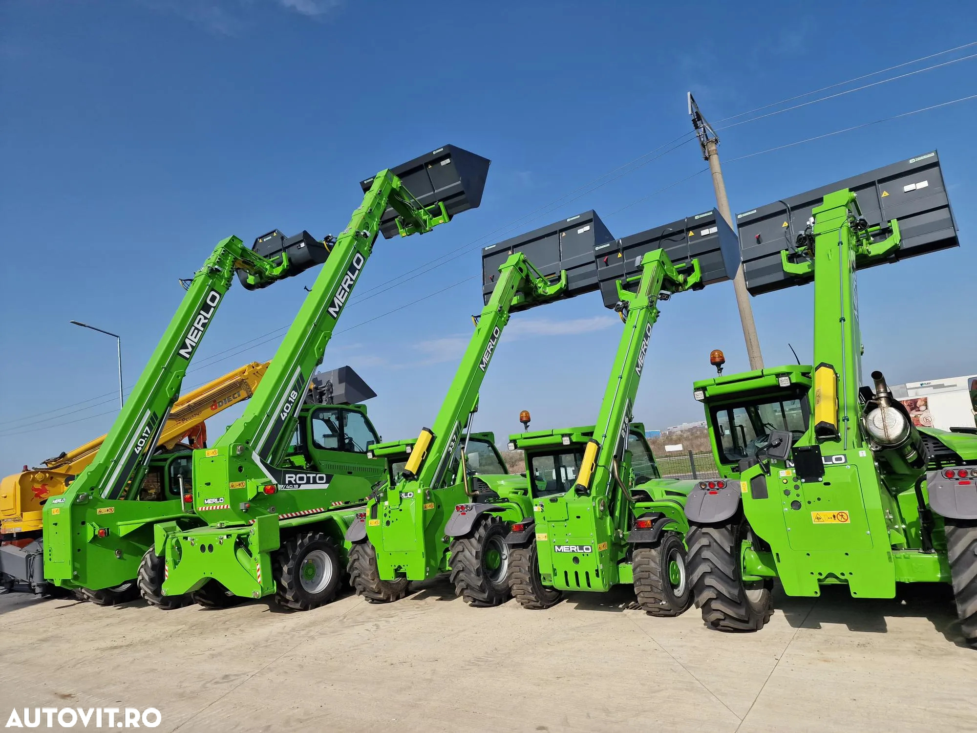 Merlo P40.17, inaltime ridicare 17m, ridica 4 tone primul tronson, Aer cond, garantie 1 an, posibilitate leasing 5 ani, produs in ITALIA, cale fata, cupa 1mc, furci PROMOTIE 103900 EUR+Tva - 28