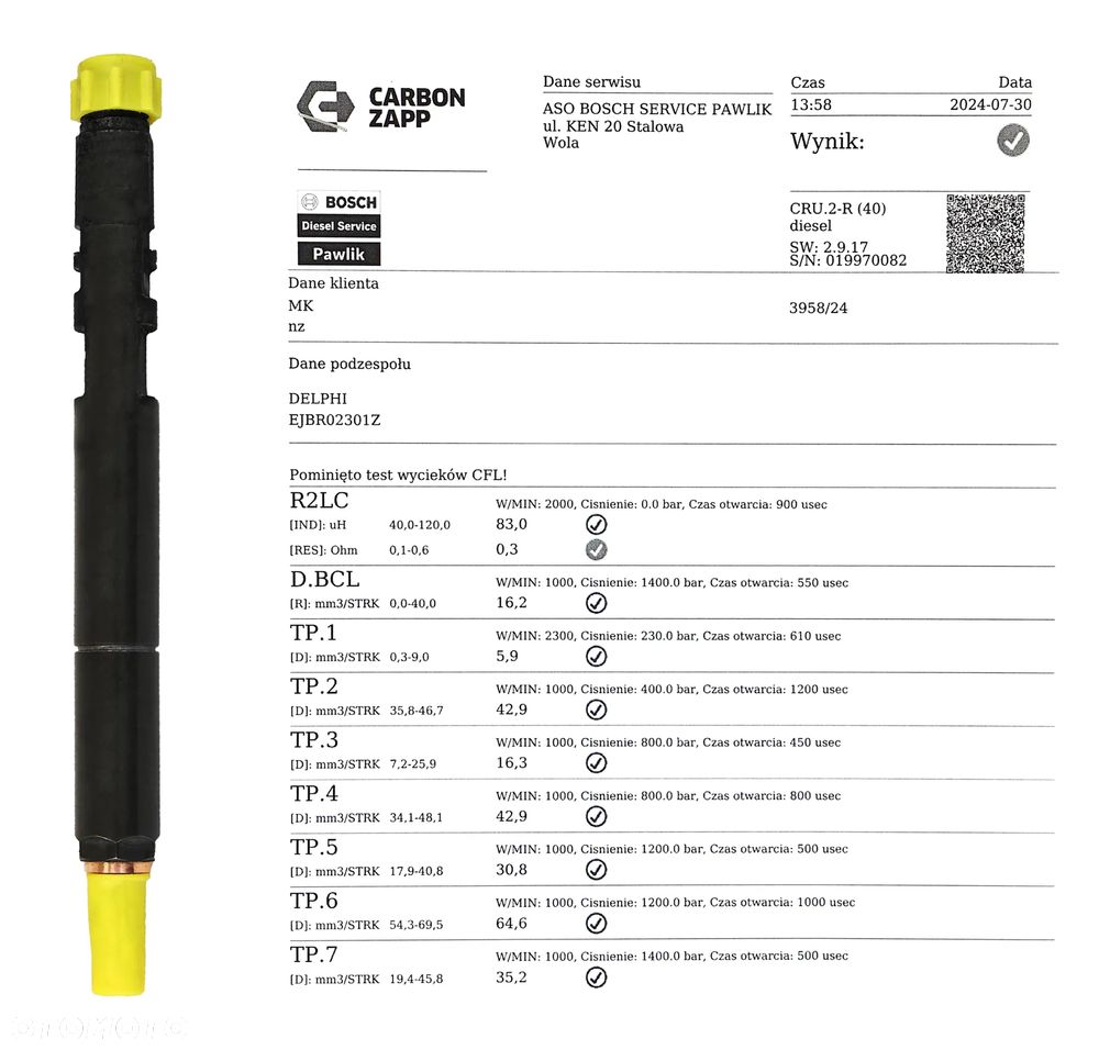 Wtryskiwacze KIA TERRACAN 2.9 CRDi EJBR02301Z EJBR00901Z  EJBR02801D EJBR03601D Zadzwoń! - 4