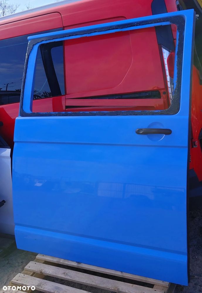 Drzwi Boczne Przesuwne Prawe BŁĘKITNE Volkswagen T5 Transporter Lift - 1