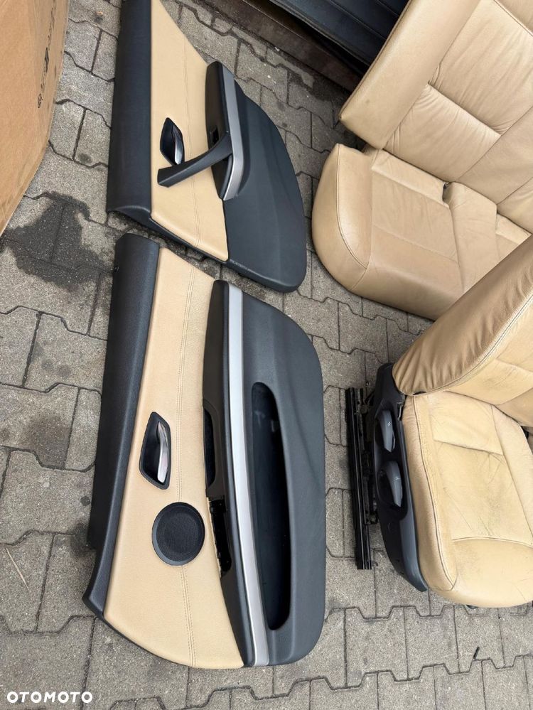 BMW E90 FOTELE KANAPA BOCZKI KOMPLET UK skóra - 6