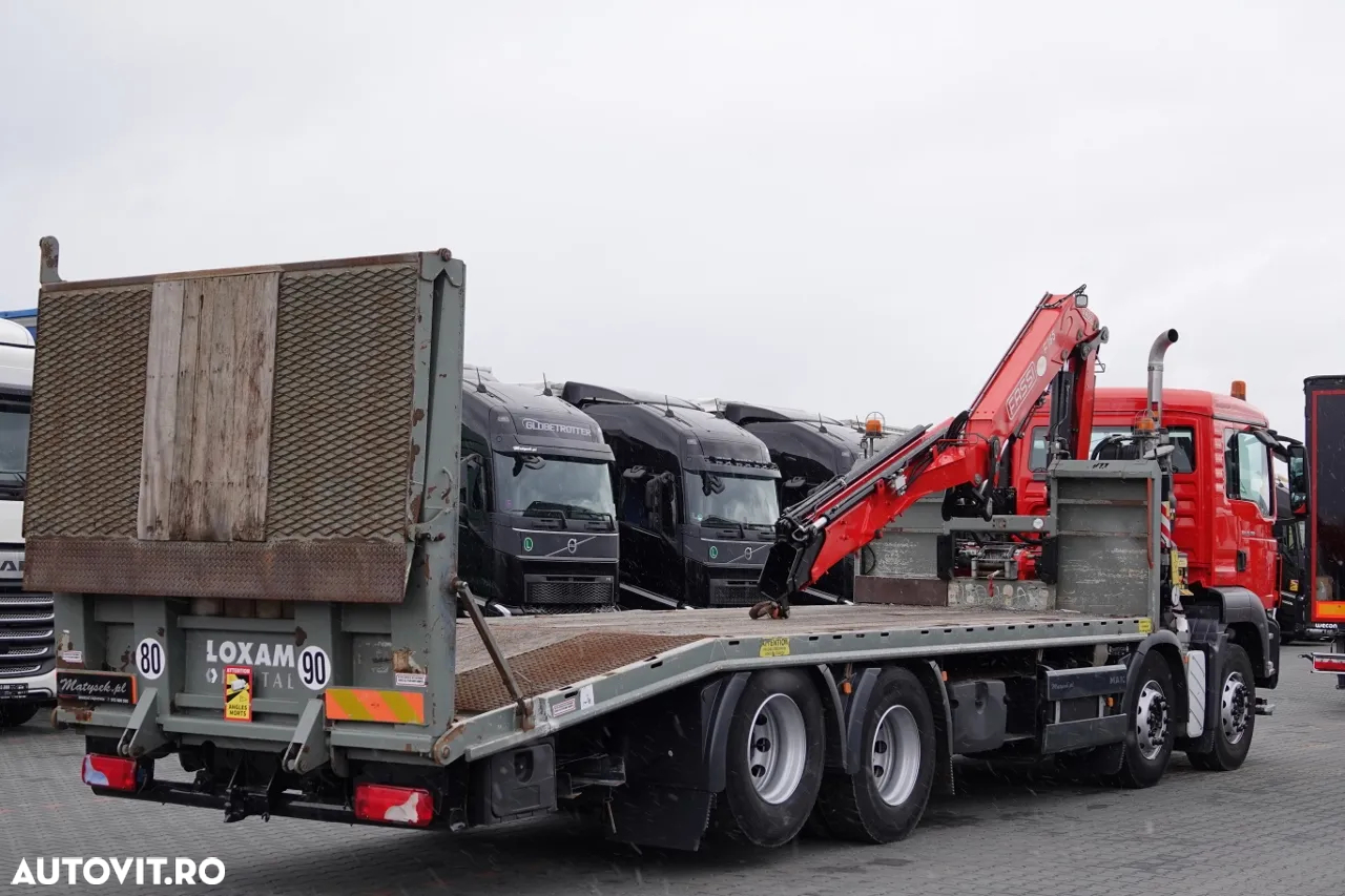 MAN TGS 35.360 / 8x2-4 / CAMION + HDS FASSI F165 A.2.22 / AXIE LIFTATOR / 4 AXI / GAMA HIDRAULICA / TROLIU / ASISTENTA RUTIERA - 4