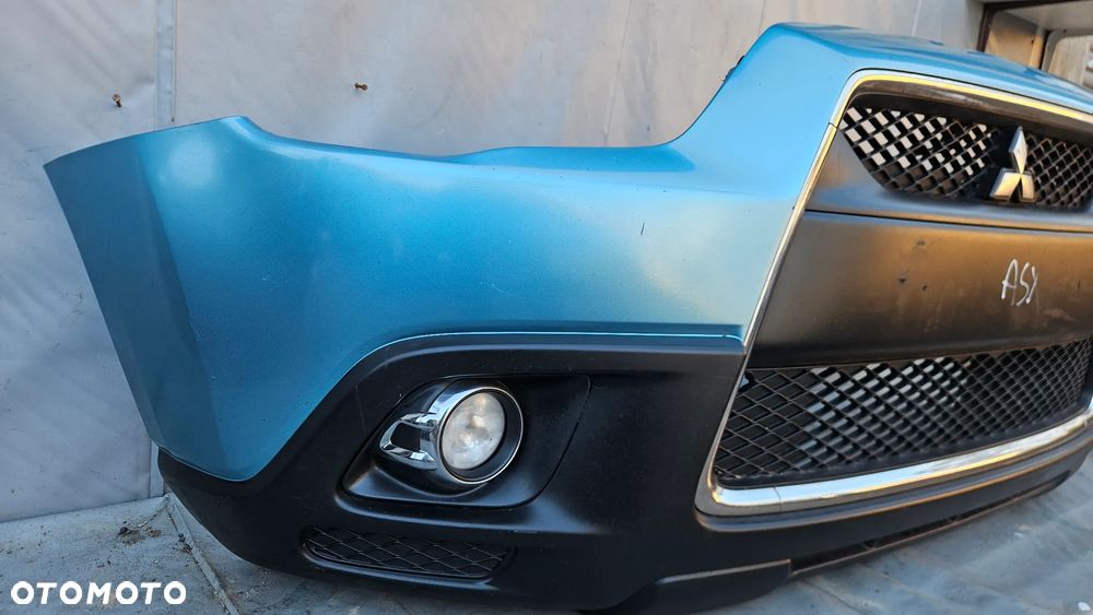 MITSUBISHI ASX ZDERZAK PRZEDNI PRZÓD KOMPLETNY CHROM HALOGENY GRILL 64000950 - 2