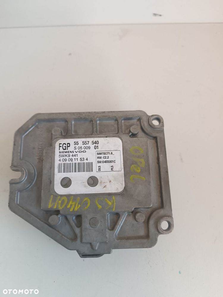 OPEL 55557540 STEROWNIK SILNIKA KOMPUTER - 1