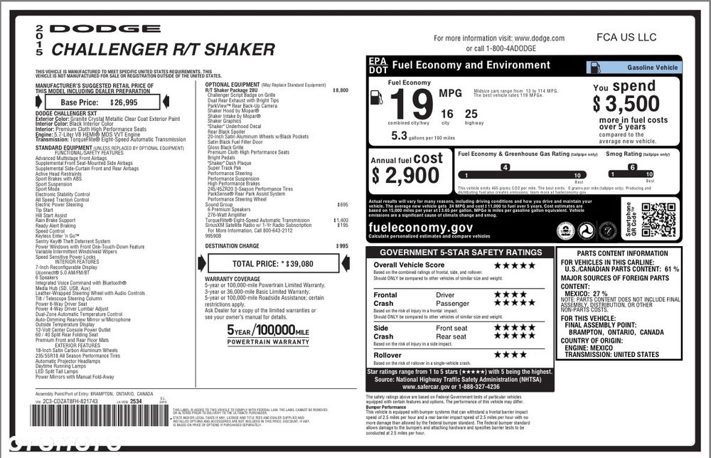 Dodge Challenger Automatik R/T Plus Shaker - 29