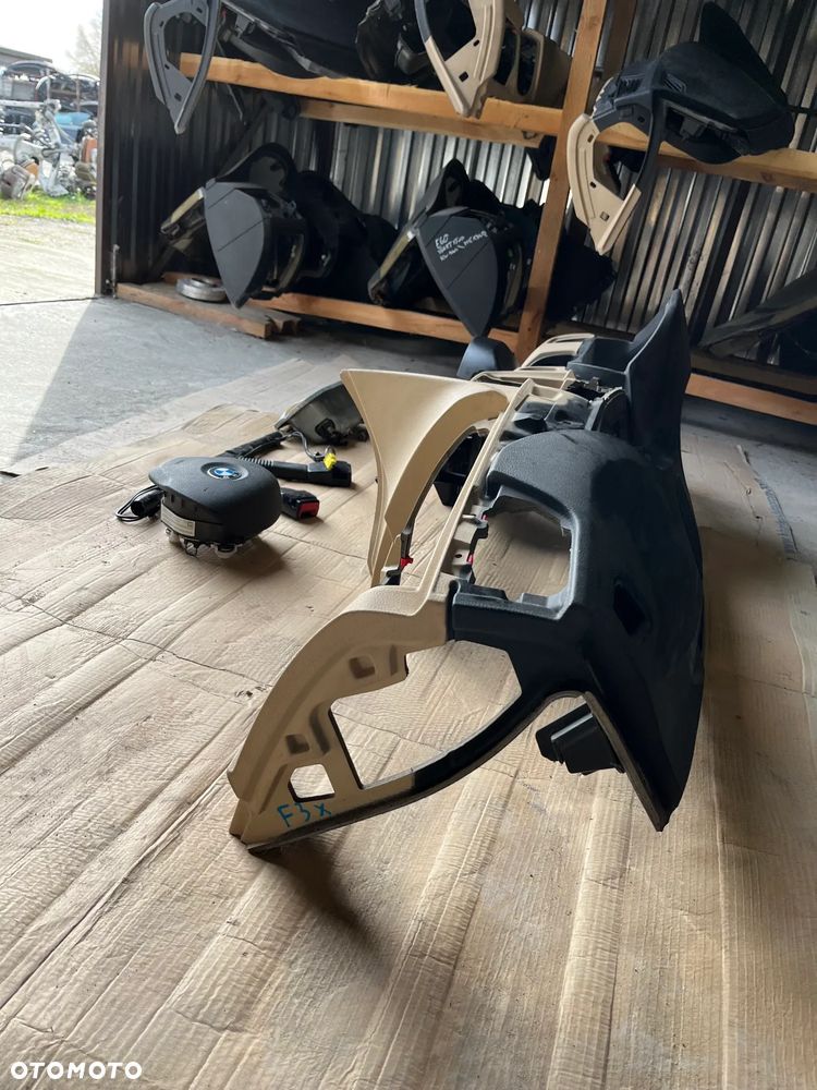 BMW 3 4 F30 F31 F32 F34 F36 DESKA ROZDZIELCZA KOKPIT KONSOLA ARIBAG NAPINACZE ORYGINAŁ KOMPLET - 4