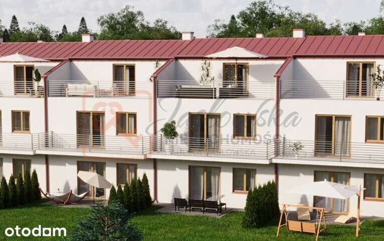 55m2, niska zabudowa z ogrodem
