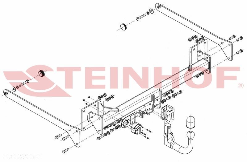 Wypinany hak holowniczy + Moduł 7 pin do Audi A8 D4 od 2010 do 2017 - 2