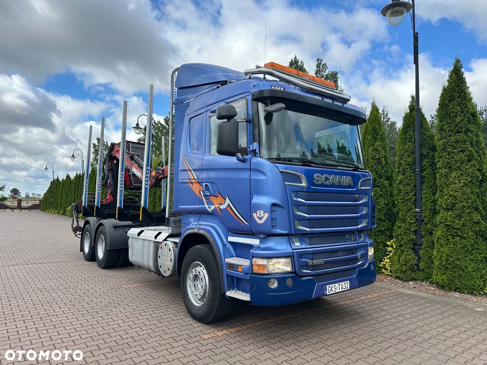 Scania R560 v6 resor 6x4 do drewna drzewa lasu hds - 1