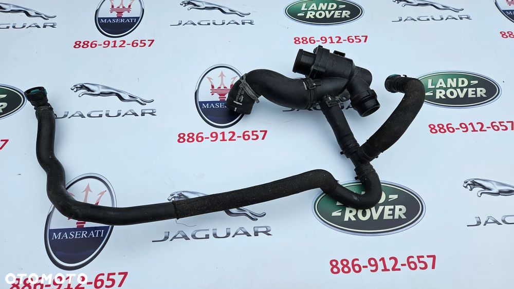 Jaguar XJ 351 2010-2015  3.0 SC 306PS 340 KM 5.0 508PN 385 KM 5.0 SC 510KM 508PS Termostat Króciec termostatu Przewód wody Rurka Obudowa termostatu 8W93-8A587-AG DX23-9A587-AA - 6