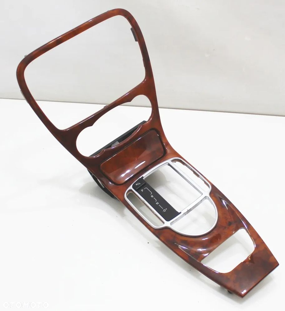 Ramka konsola środkowa popielniczka drewno dekor stan BDB OE Mercedes SL R230 W230 - 2