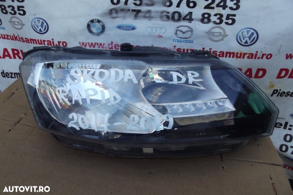 Far Skoda Rapid faruri stanga dreapta Skoda Rapid POZITIE LED  LED - 1