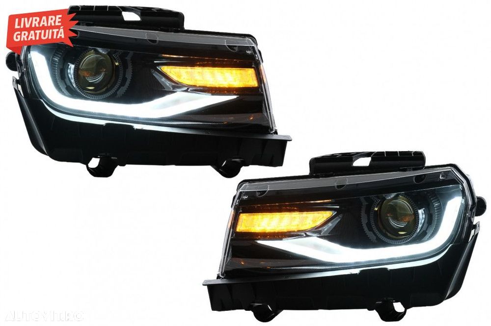 Faruri LED DRL Chevrolet Camaro (2014-2015) cu Semnal Dinamic Conversi - 2