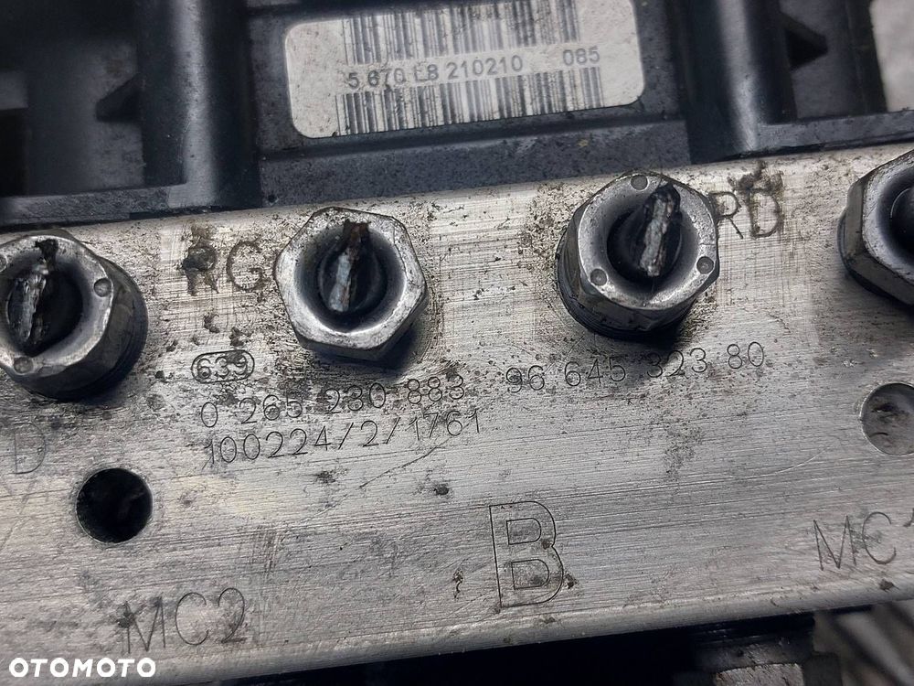 POMPA STEROWNIK ABS PEUGEOT 5008 I 9664532380 0265230883 9666930880 - 5