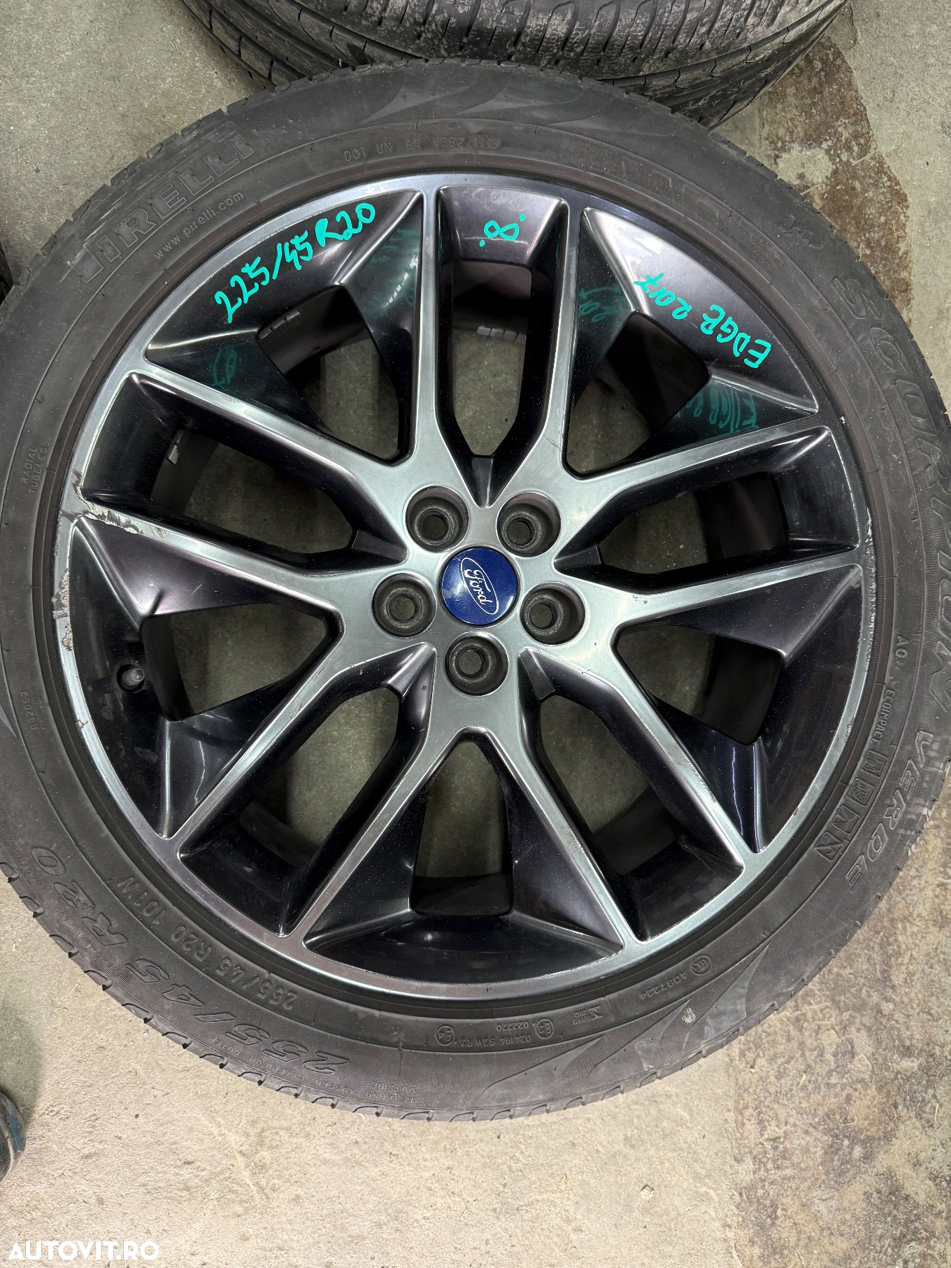 Set jante aliaj FORD EDGE 2 an 2015-2023 cu cauciucuri vara 255/45R20 Pirelli - 3