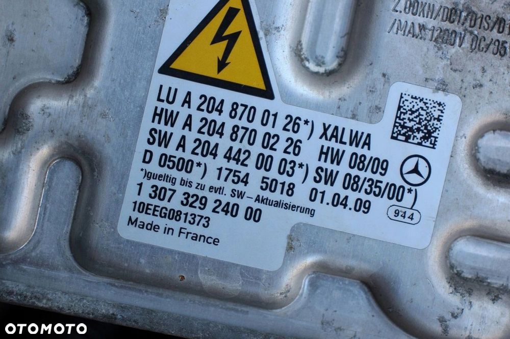 Przetwornica moduł lampy XENON Mercedes C-Klasa w204 130732924000 - 3