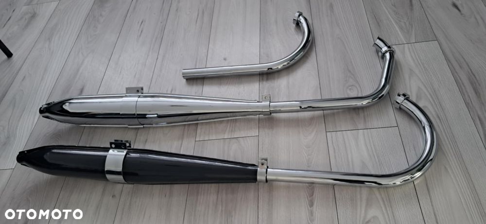 TŁUMIK KOLANKO WSK 125 B1 B3 CZARNY CHROM WYDECH RURA WYDECHOWA - 4