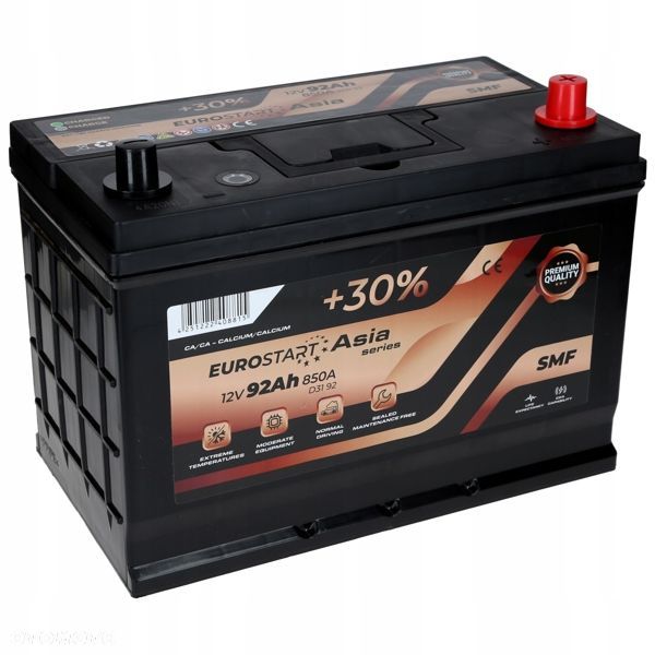 Akumulator Eurostart Asia Series 92Ah/850A P Japan D31 - 1