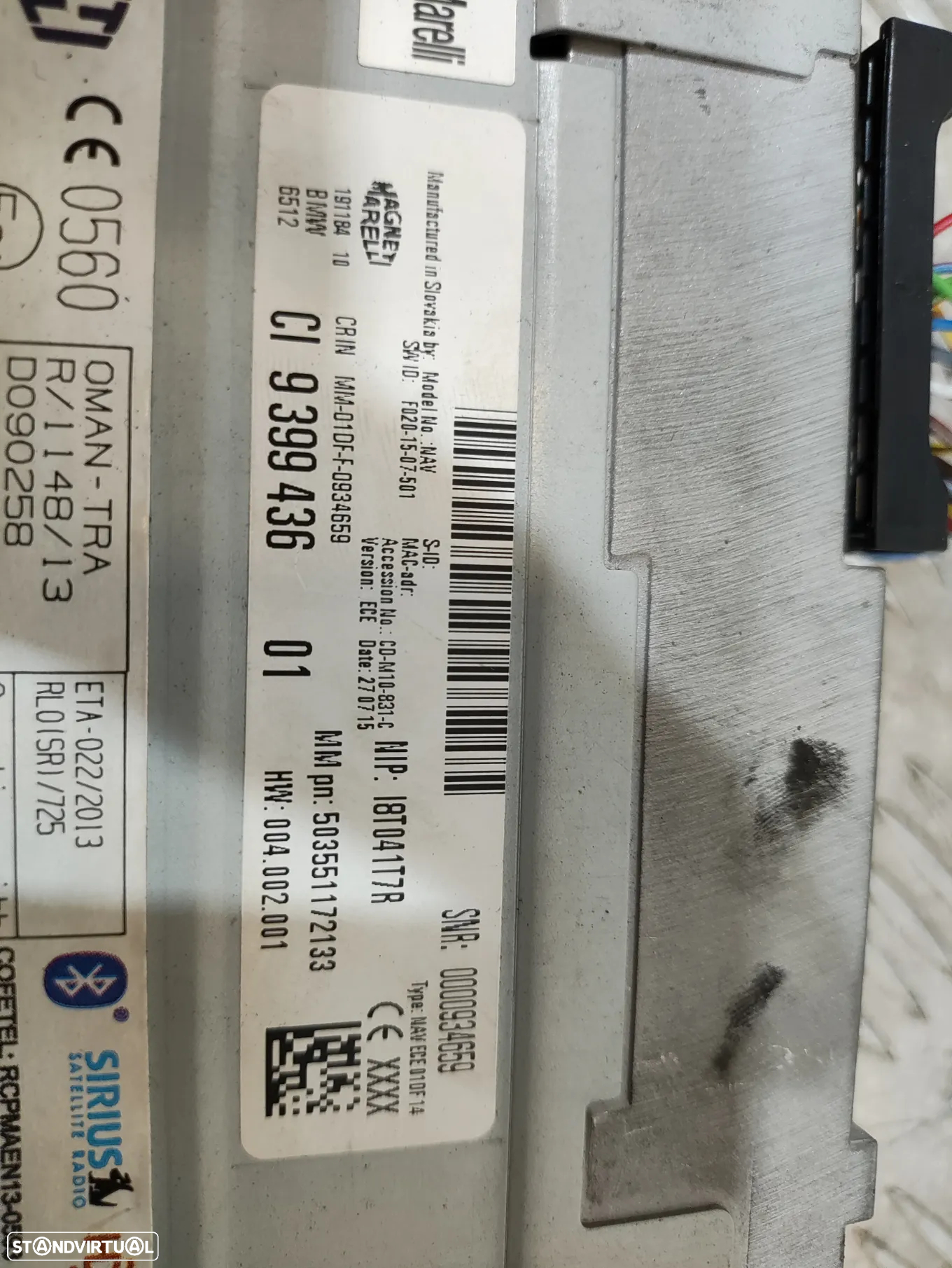 RADIO AUTORADIO GPS XDRIVE BMW SERIE 3 F31 65129399436 9399436 - 11