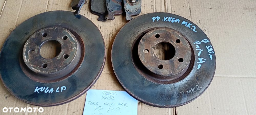 Tarcze hamulcowe przód przednie klocki Ford Kuga MK2 320mm - 5