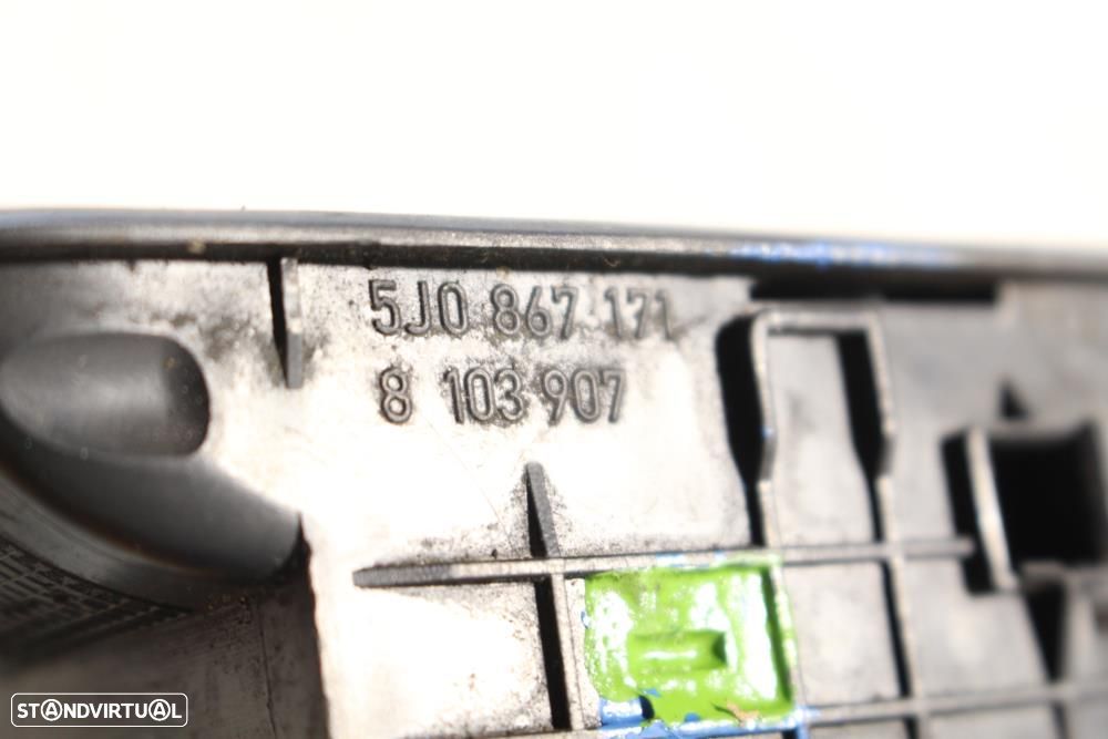 Botão / Comando / Interruptor Dos Vidros Skoda Fabia Ii (542)  1K49598 - 7