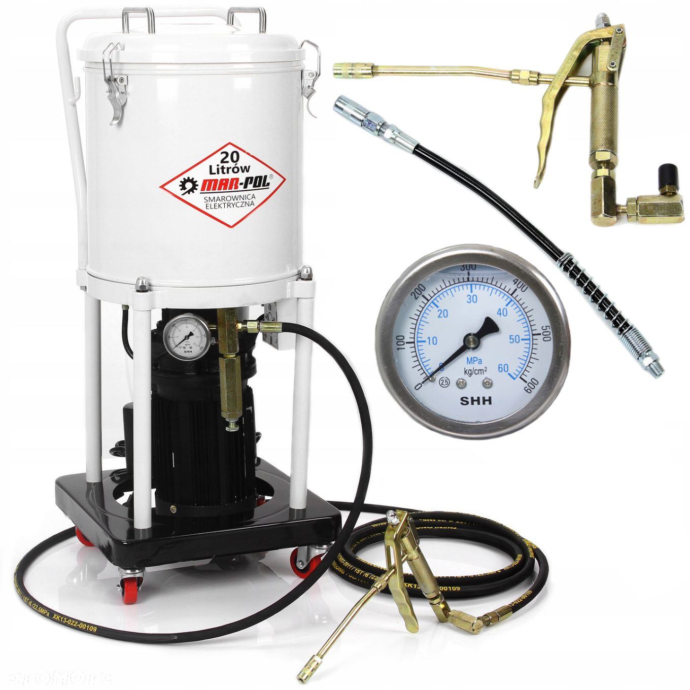 MAR-POL SMAROWNICA ELEKTRYCZNA 20L TAWOTNICA PNEUMATYCZNA 1,5kW M78065 - 12