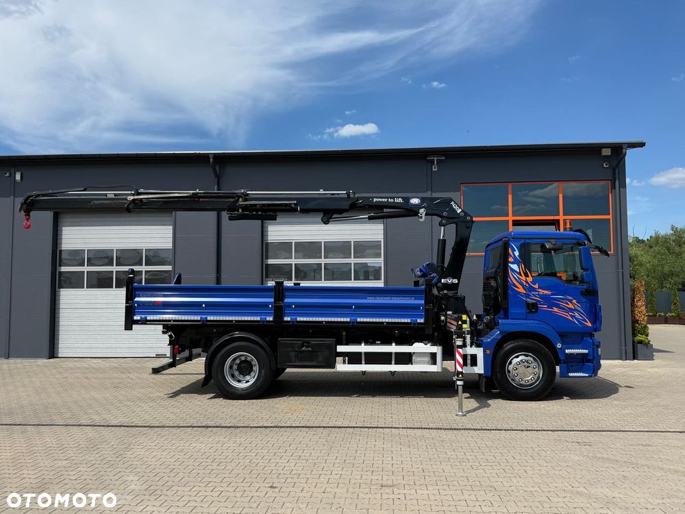 MAN TGM TGL TGS 18.250 // E6 // Klimatyzacja /  wywrotka + HDS HMF z pilotem // 4x2 // budowlanka // kiper wywrot żuraw dzwig kran crane - 16
