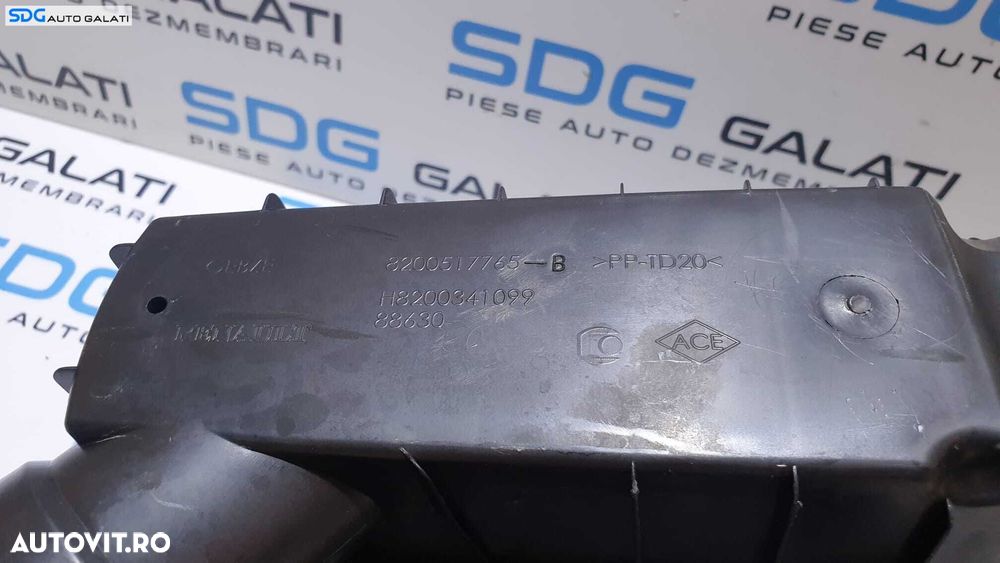 Corp Carcasa Filtru Aer Renault Clio 3 1.2 B 2005 - 2014 Cod 8200517765 H8200341099 - 6