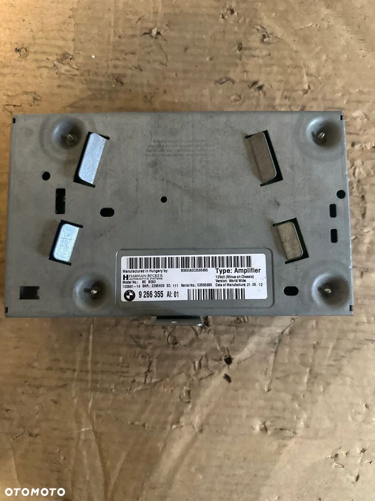 BMW F10 WZMACNIACZ HIFI HARMAN/BECKER 9266355 - 2