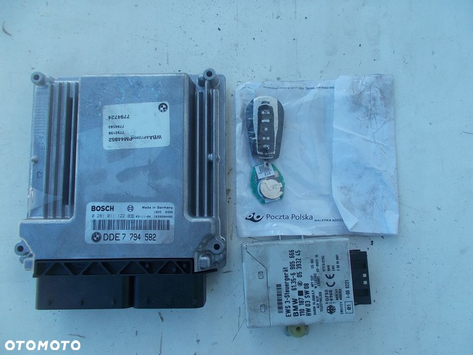 KOMPUTER STEROWNIK SILNIKA 2.0D 150KM E46 F-VAT - 1