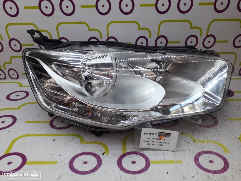 Óptica Direita Citroën C-Elisé 1.6 HDi 99Cv de 2015 - Ref: 9675139980 - NO600019 - 1