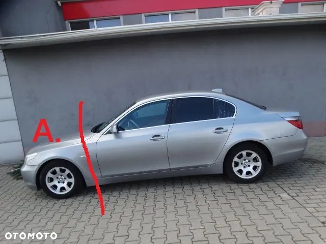 BMW 5 E60 Europa Ćwiartka Podłużnica Fartuch Przód  Lewy Prawy A08/7 SILBERGRAU - 4