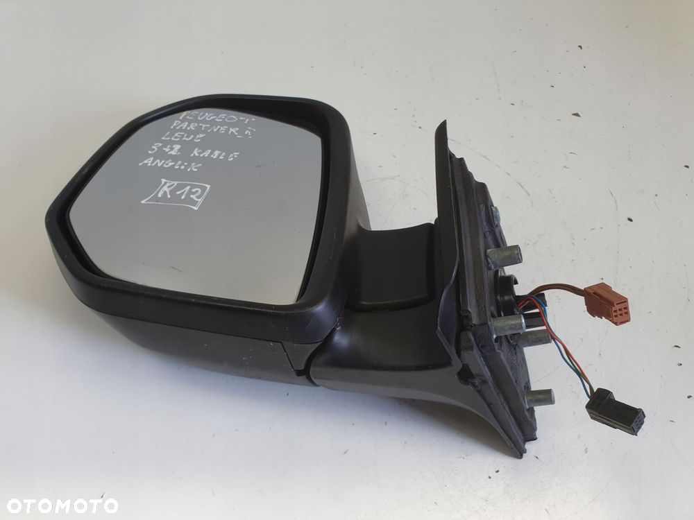 LUSTERKO Peugeot Partner II 08-18r _ LEWE KIEROWCY 3+2 5 pin pinów - 6
