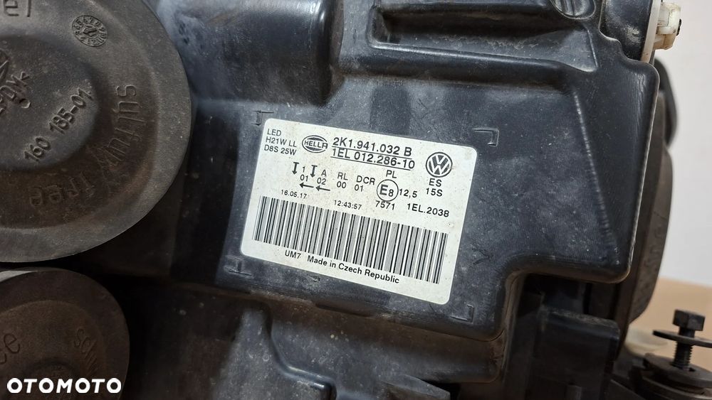 VW CADDY IV 15-20 LAMPA PRAWA PRZÓD BI-XENON LED 2K1941032B EU - 7