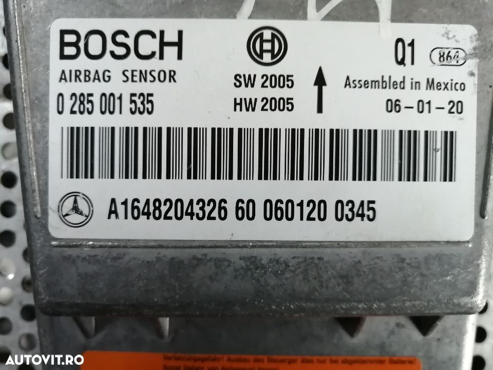 Calculator Modul Airbag Mercedes ML W164 GL - 4