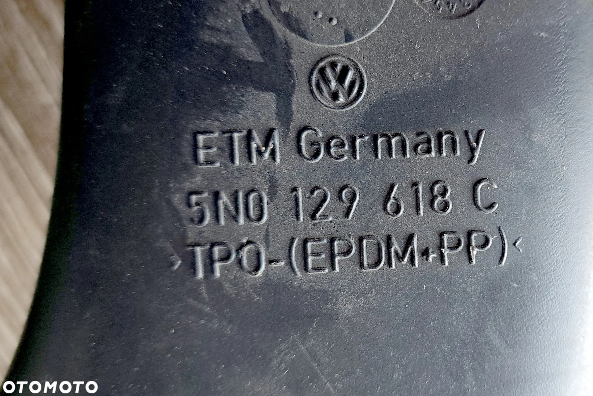 WLOT POWIETRZA DOLOT TIGUAN I 5N 2.0 TDI Lift 3C0805971A 5N0129618C - 5