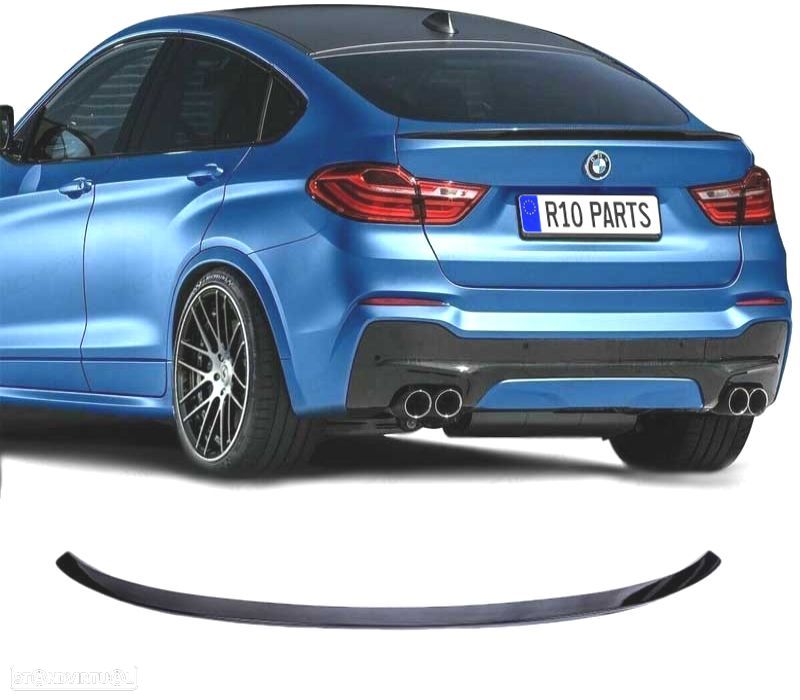 AILERON SPOILER BMW X4 F26 14-18 LOOK M PRETO BRILHANTE - 1