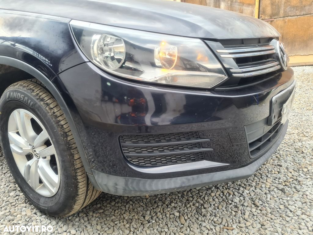 Bara fata Volkswagen Tiguan 5N Facelift 2011 - 2015 NEGRU LC9X (1253) model fara ... - 2