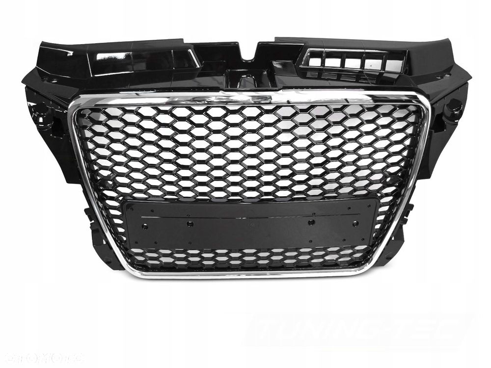 Atrapa Grill Kratka Plaster miodu chrom czarn RS look Audi A3 8p Lift 2008- - 1