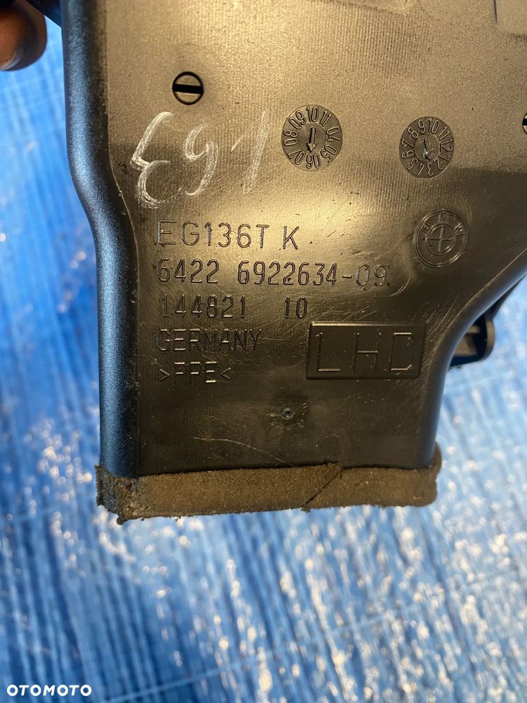 BMW E90 E91 KRATKA KRATKI NAWIEWU PRAWA LEWA BOCZNA TYLNA ŚRODKOWA7129556 6922634 6922633 6924082 EUROPA ORYGINAŁ - 7