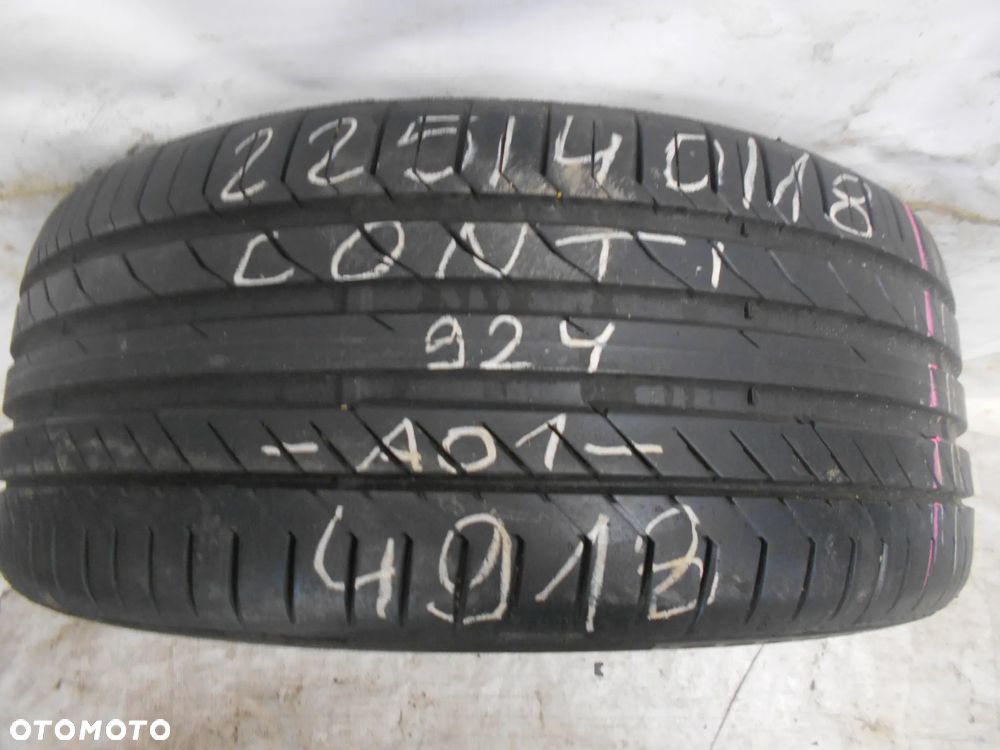 OPONA POJEDYNKA 225/40R18 CONTINENTAL CONTI SPORT CONTACT 5 A01 DOT 4918 7MM - 1