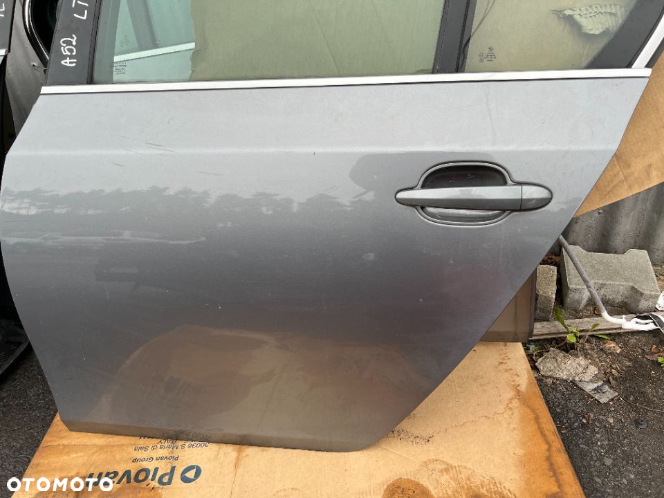 Drzwi tylne lewe kompletne ładne Bmw e60 Spacegrau a52 - 2