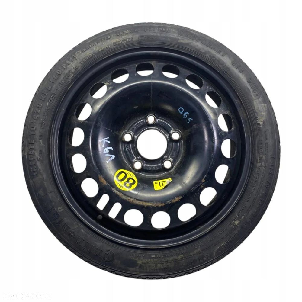 KOŁO DOJAZDOWE OPEL VECTRA C SIGNUM ASTRA H 115/70R16 5X110 2160132 - 1