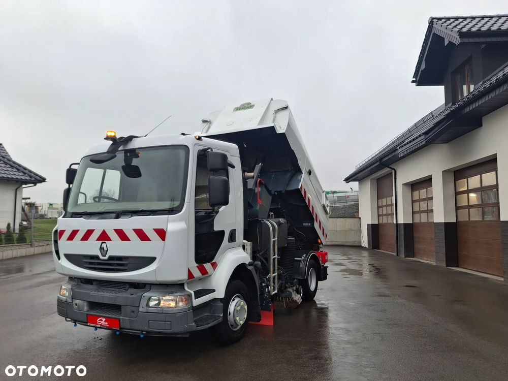 Renault Midlum 220 Zamiatarka Johnston 2 Silniki Szczotki L/R Obie Strony 2010r Przebieg 116 tyś km - 17